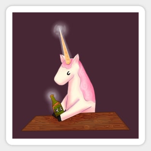 Beer Is Magic Unicorn Sticker